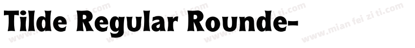 Tilde Regular Rounde字体转换